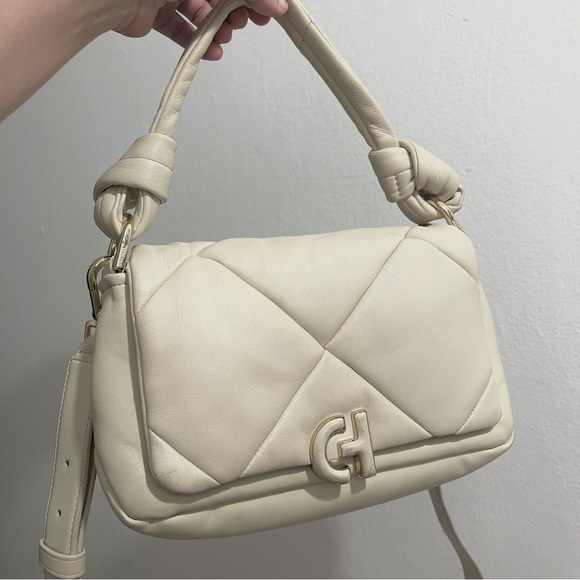 Cole Haan Quilted Shoulder Bag in Ivory - Picture 6 of 6